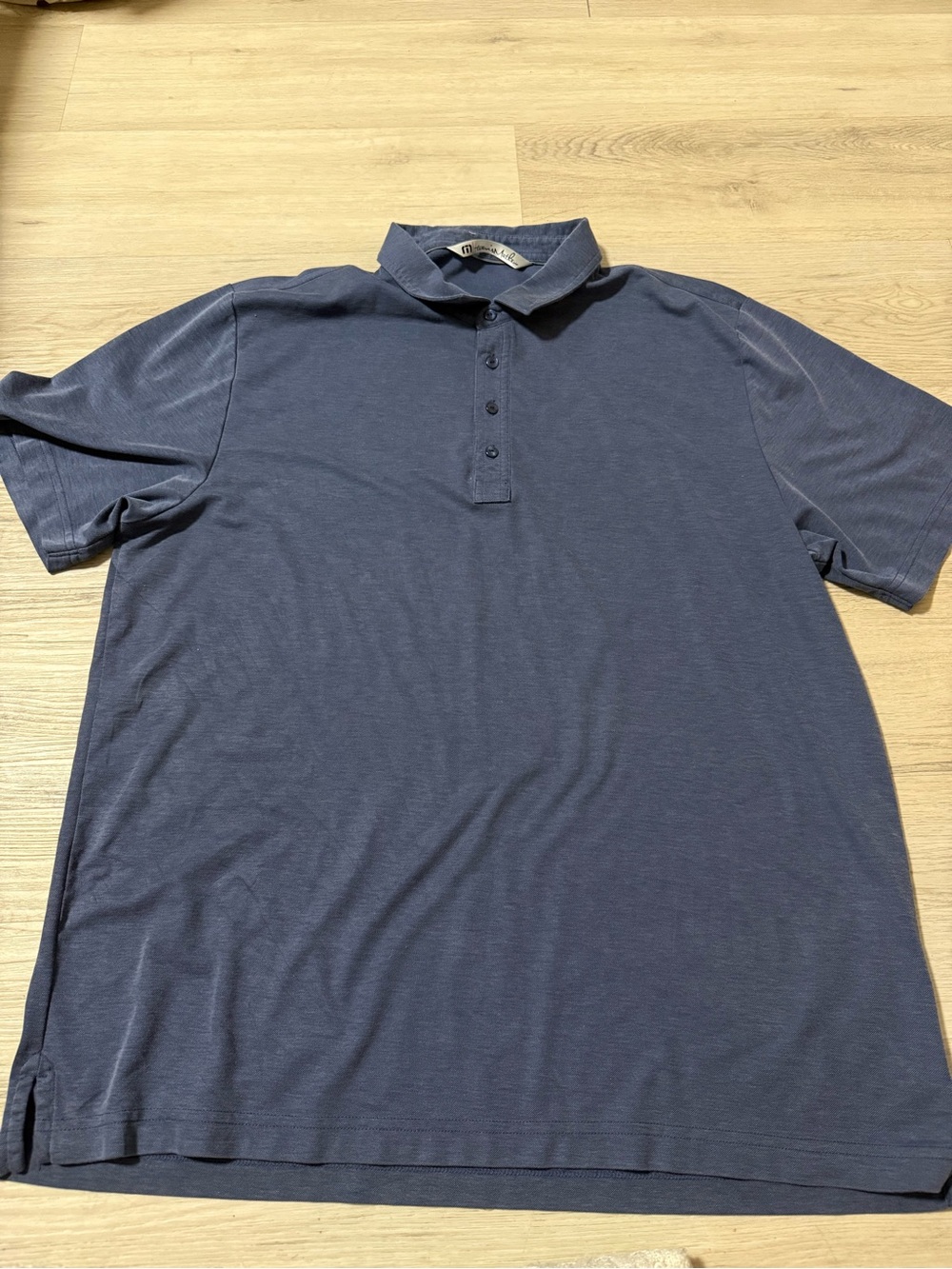 Travis Mathew Golf Polo Navy Blue Men’s Size XXL Breathable Light Short Sleeve